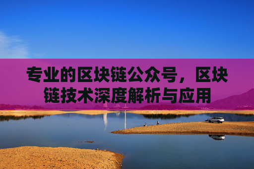专业的区块链公众号，区块链技术深度解析与应用