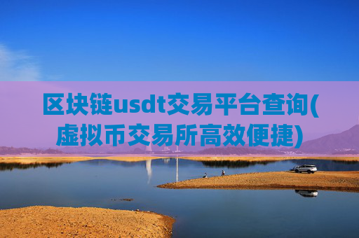区块链usdt交易平台查询(虚拟币交易所高效便捷)