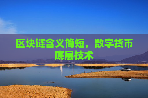 区块链含义简短,数字货币底层技术