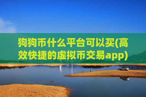 狗狗币什么平台可以买(高效快捷的虚拟币交易app)