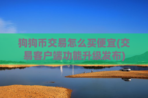 狗狗币交易怎么买便宜(交易客户端功能升级发布)