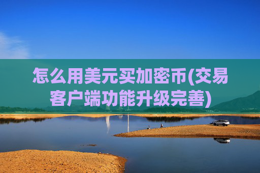 怎么用美元买加密币(交易客户端功能升级完善)