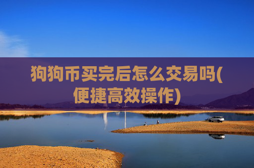 狗狗币买完后怎么交易吗(便捷高效操作)