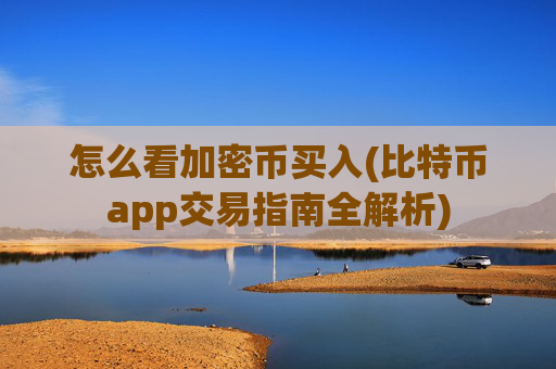 怎么看加密币买入(比特币app交易指南全解析)