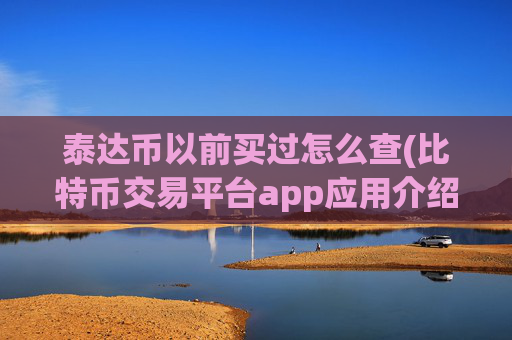 泰达币以前买过怎么查(比特币交易平台app应用介绍)