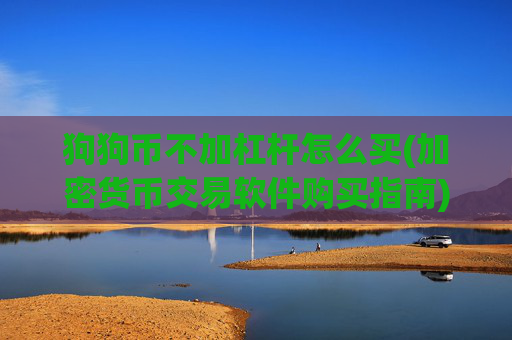 狗狗币不加杠杆怎么买(加密货币交易软件购买指南)