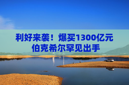 利好来袭!爆买1300亿元 伯克希尔罕见出手
