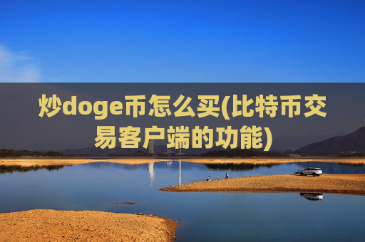 炒doge币怎么买(比特币交易客户端的功能)