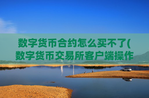 数字货币合约怎么买不了(数字货币交易所客户端操作简单)