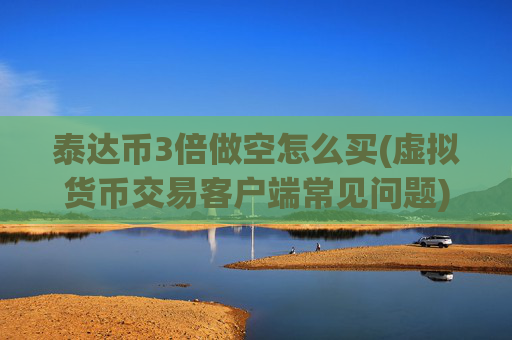 泰达币3倍做空怎么买(虚拟货币交易客户端常见问题)