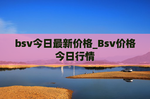bsv今日最新价格_Bsv价格今日行情