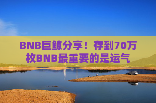 BNB巨鲸分享!存到70万枚BNB最重要的是运气