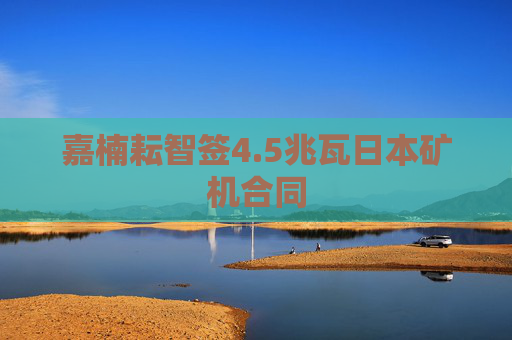 嘉楠耘智签4.5兆瓦日本矿机合同