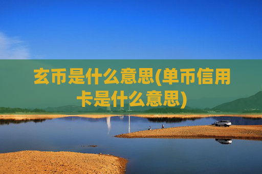 玄币是什么意思(单币信用卡是什么意思)