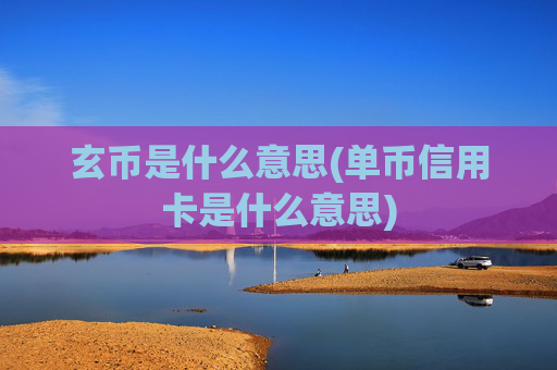玄币是什么意思(单币信用卡是什么意思)