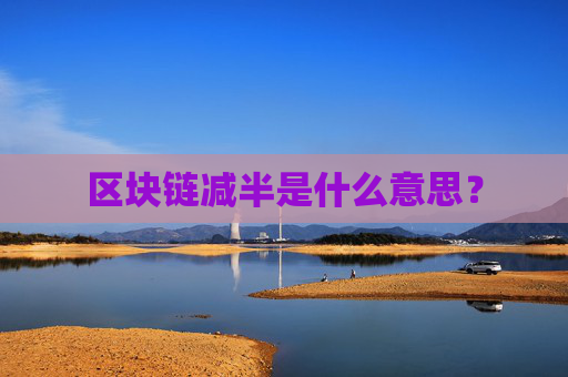 区块链减半是什么意思?